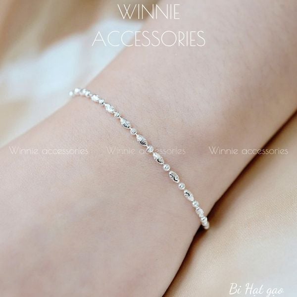 Lắc tay Bạc S925 Bi hạt gạo 