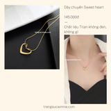  Dây chuyền titan Sweet heart VG 