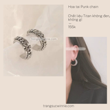  Hoa tai titan Punk chain 