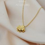  Dây chuyền titan Twin clover 