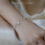  Lắc tay Bạc S925 Bướm Hoa 