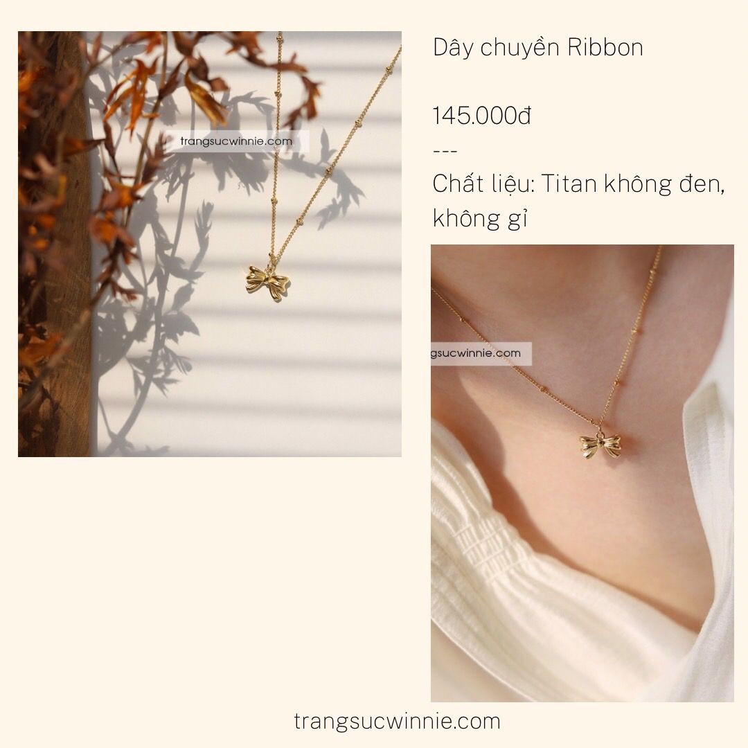  Dây chuyền titan Ribbon 