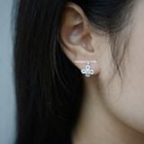  Hoa tai Bạc S925 Cross Flower 