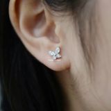  Hoa tai Bâc S925 Hồ điệp 