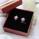  Hoa tai Bạc S925 Khoen Dâu 