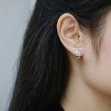  Hoa tai Bạc S925 Khoen Superstar 