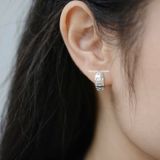  Hoa tai Bạc S925 Khoen Superstar 