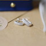  Hoa tai Bạc S925 U Zircon 
