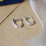  Hoa tai Bạc S925 U Zircon 