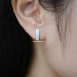  Hoa tai Bạc S925 U Zircon 