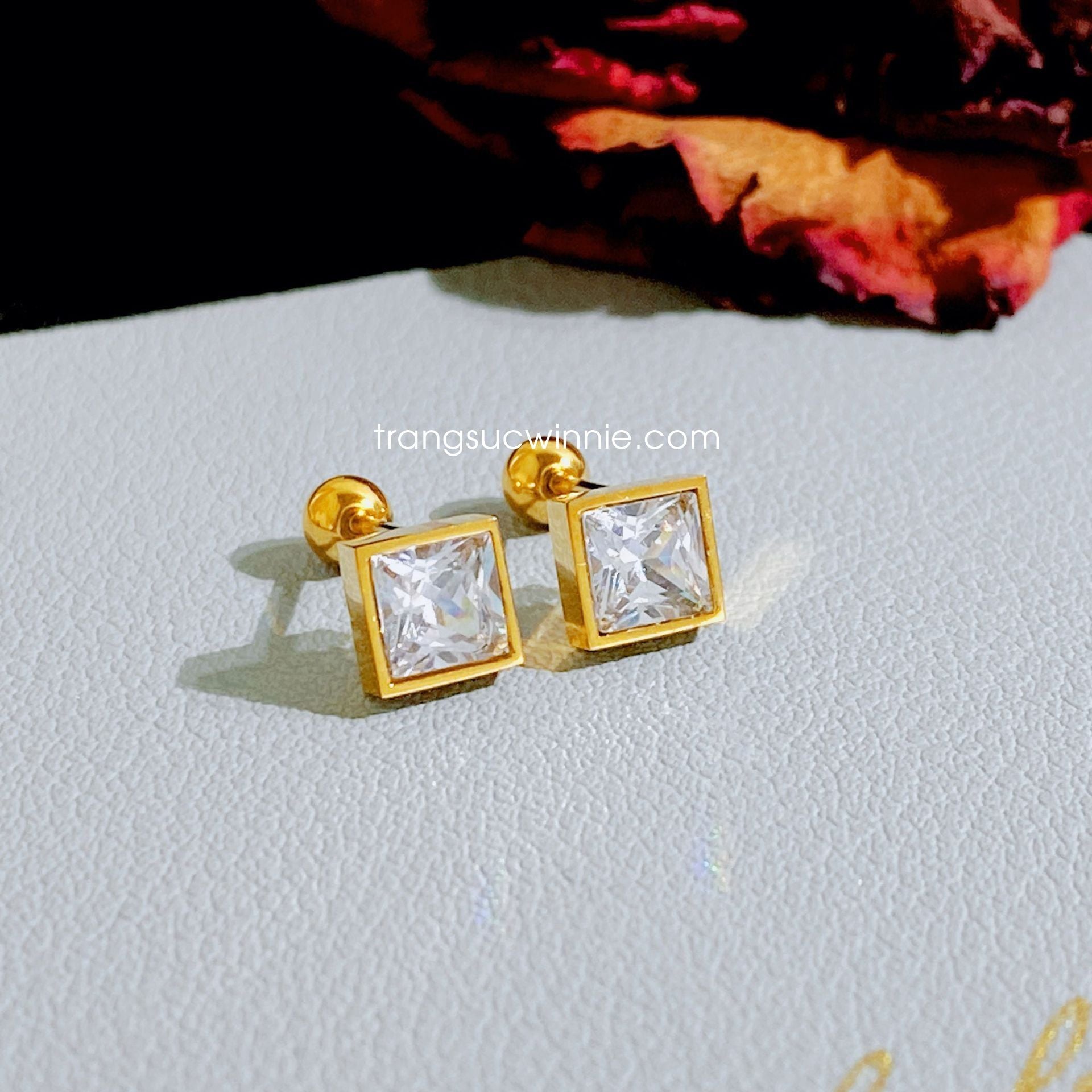  Hoa tai titan Bi Vuông 