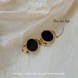  Hoa tai titan Black earcuff 