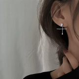  Hoa tai Bạc S925 Bướm dangle 