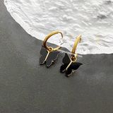  Hoa tai titan Bướm đen khoen 