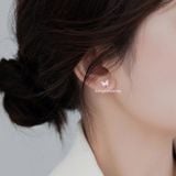  Hoa tai Bạc S925 Bướm pastel 