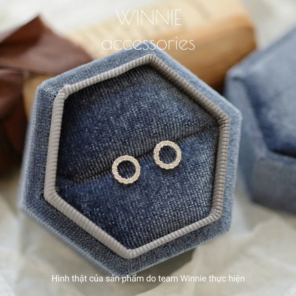  Hoa tai Bạc S925 Circle 