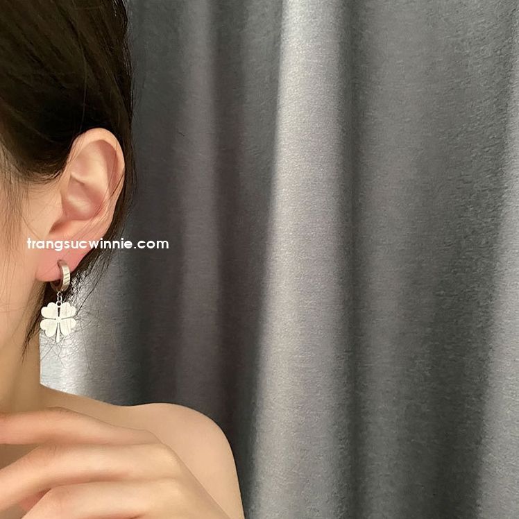  Hoa tai titan Clover sọc B 