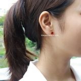  Hoa tai titan Diamond đỏ 
