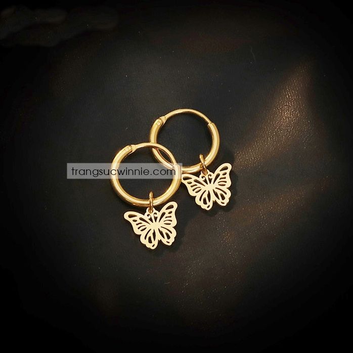  Hoa tai titan Gothic Butterfly 