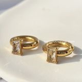  Hoa tai titan Jade vuông 