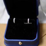  Hoa tai Bạc S925 Khoen đá min 