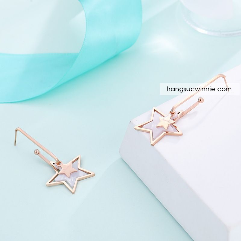  Hoa tai titan Nacre Star 