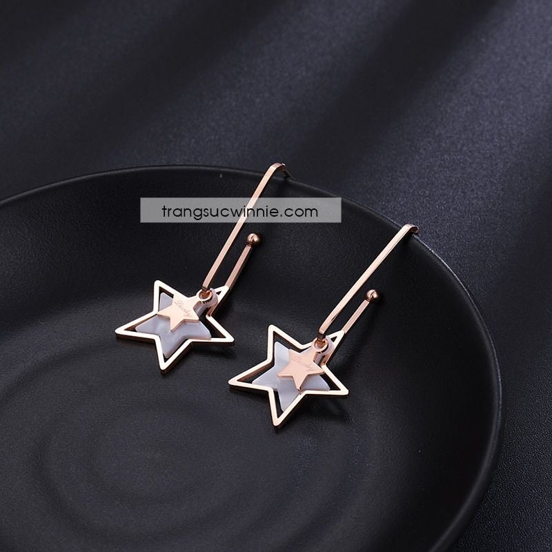  Hoa tai titan Nacre Star 