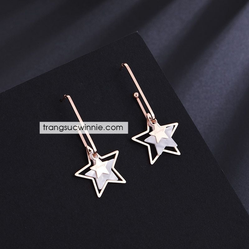  Hoa tai titan Nacre Star 