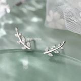  Hoa tai Bạc S925 Leaf 