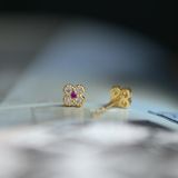  Hoa tai Bạc S925 Pink Bloom 