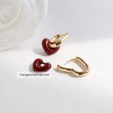  Hoa tai titan Red heart 