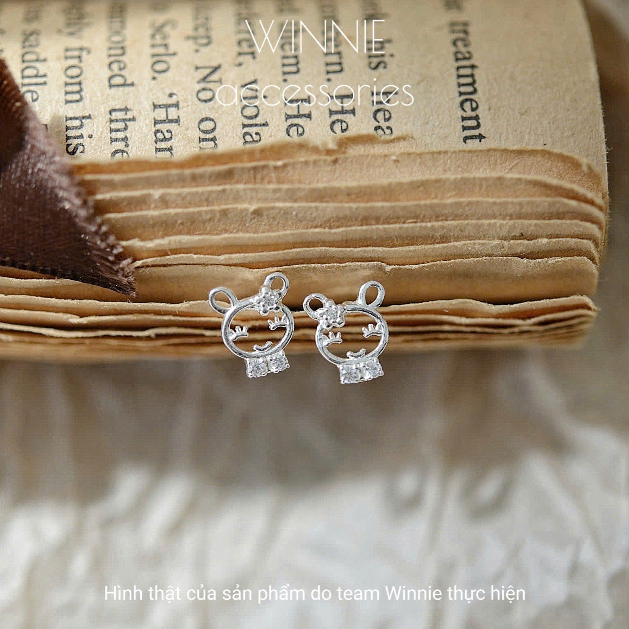  Hoa tai Bạc S925 Thỏ 