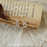  Hoa tai Bạc S925 Thỏ carrot 