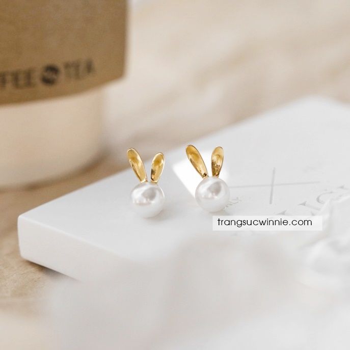  Hoa tai titan thỏ ngọc 