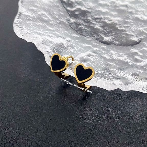  Hoa tai titan Tim khoen đen 