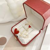  Hoa tai titan Tim đỏ dây 