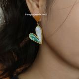  Hoa tai titan Tim xà cừ xanh 