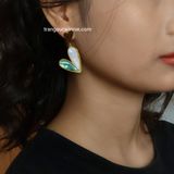  Hoa tai titan Tim xà cừ xanh 