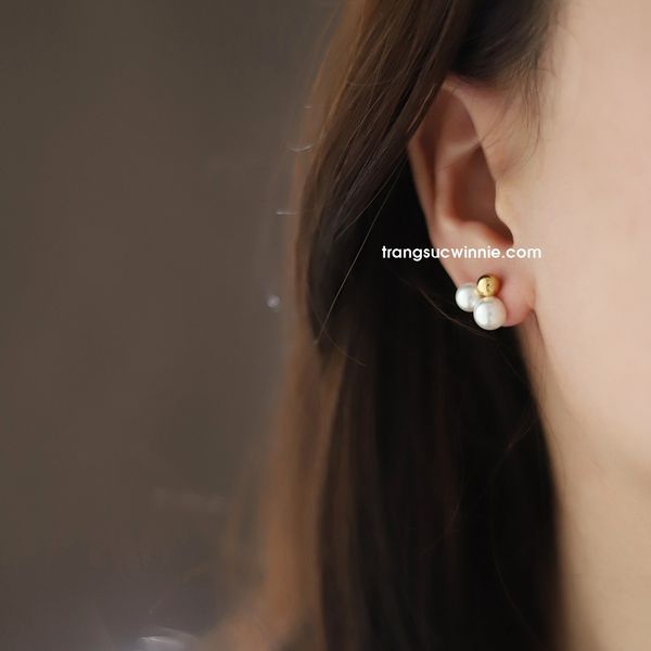  Hoa tai Triple pearl 