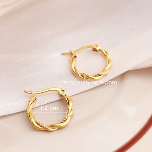  Hoa tai titan Twist chain 