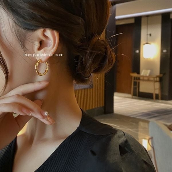  Hoa tai titan Twist chain 