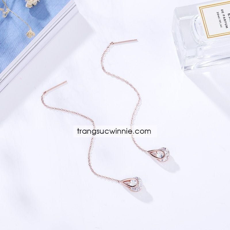  Hoa tai titan Waterdrop dây 