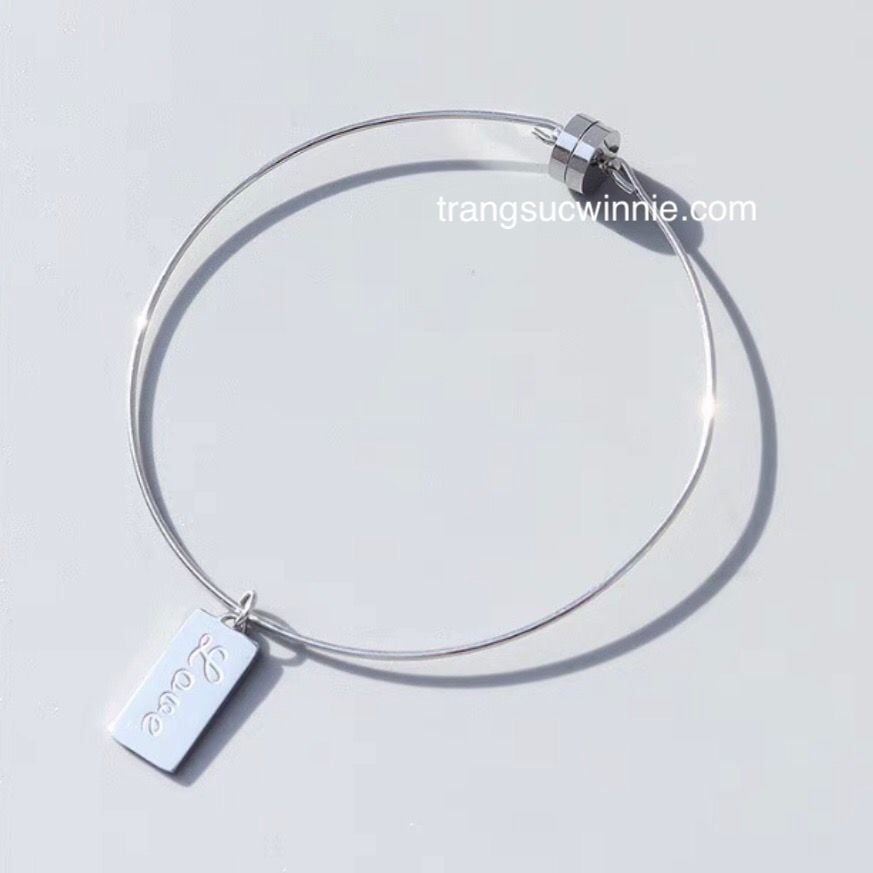  Vòng tay titan Love Gold B 