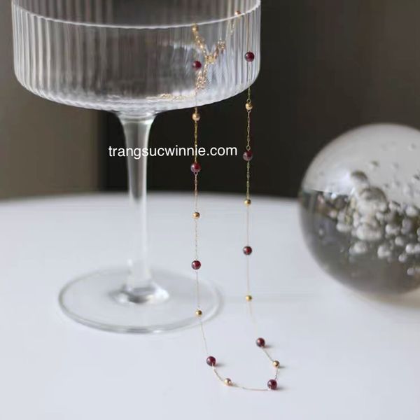  Dây chuyền titan Garnet 