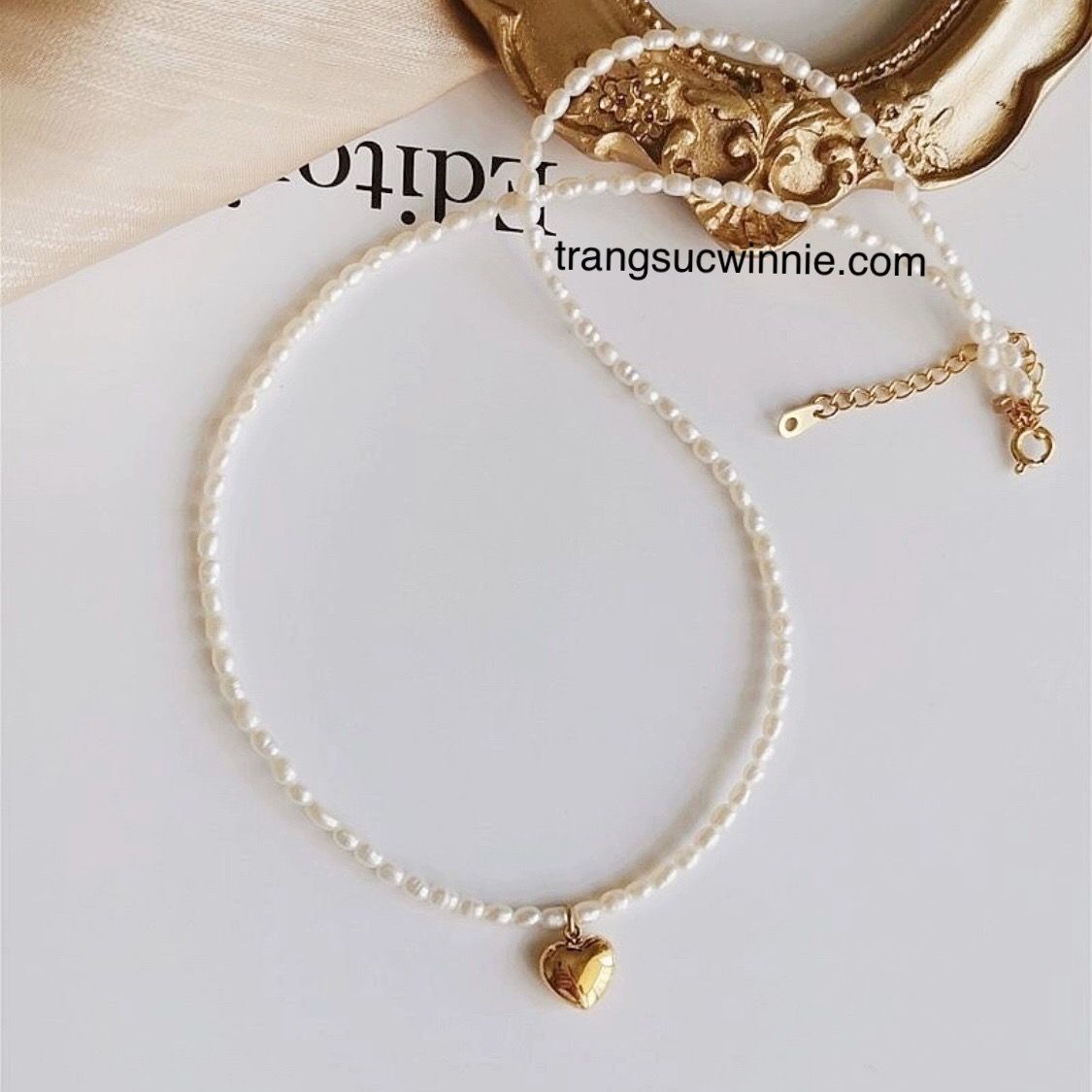  Dây chuyền Tiffany pearl 