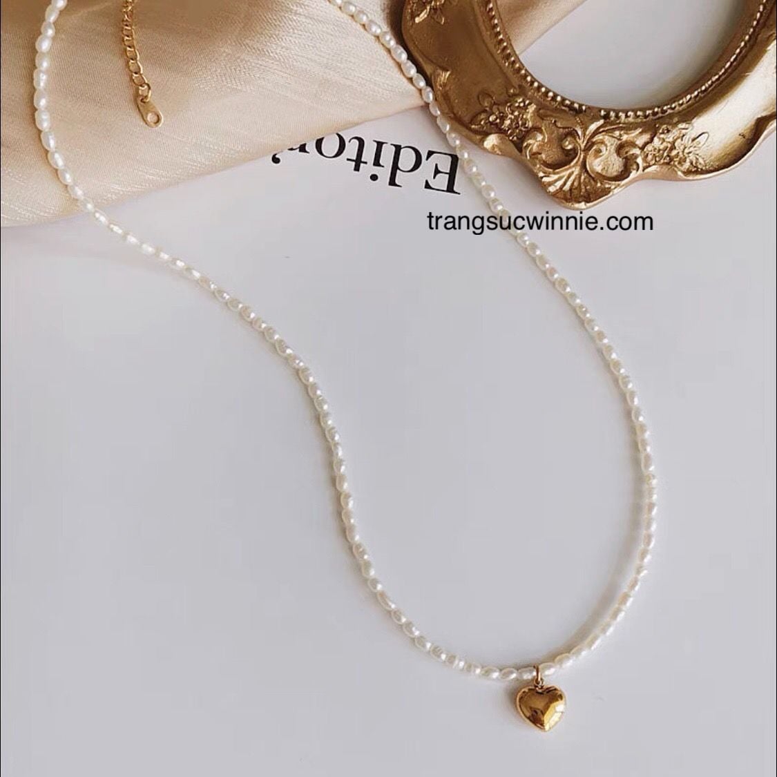  Dây chuyền Tiffany pearl 