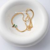  Dây chuyền titan Green Butterfly 