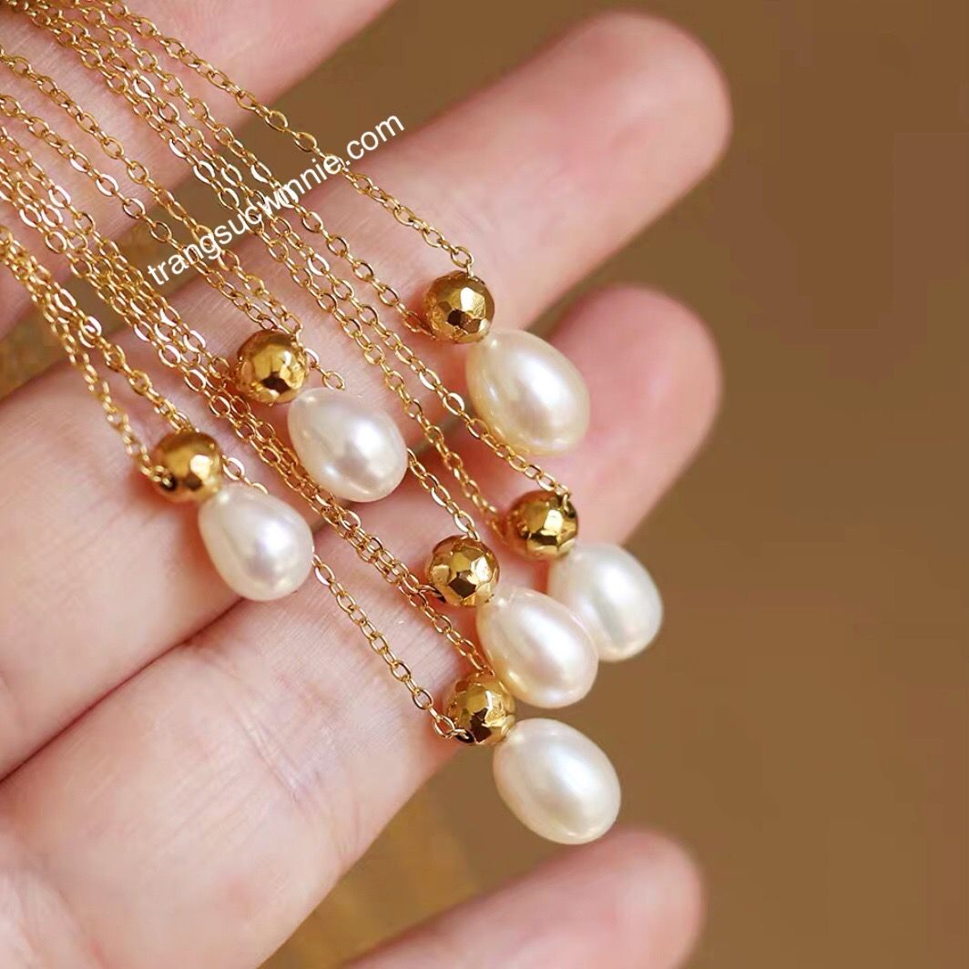  Dây chuyền Pearl drop 