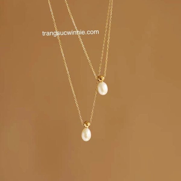  Dây chuyền Pearl drop 