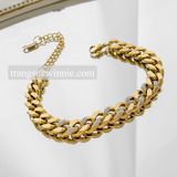  Lắc tay titan Flat chain Diamond 